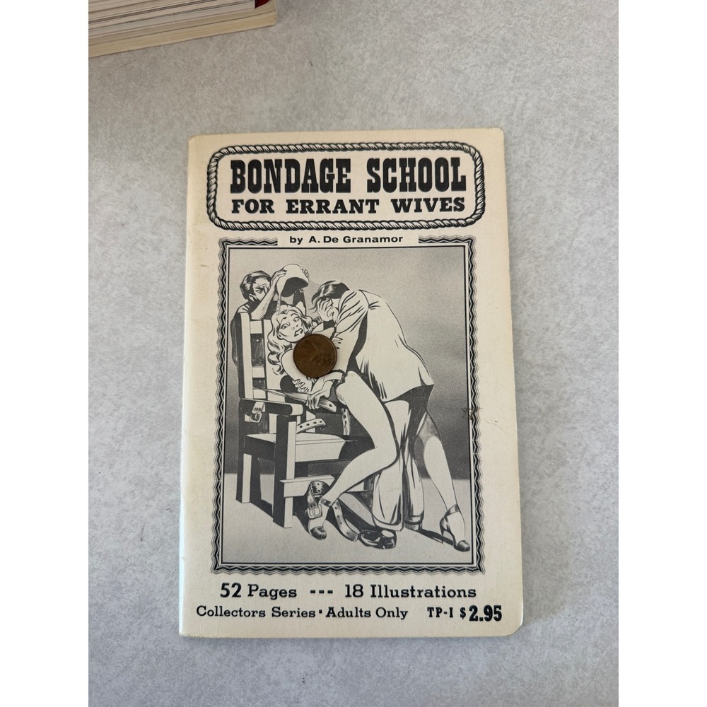 Bondage School for Errant Wives A. De Granamor Vintage Adult Erotica TP-1 BB